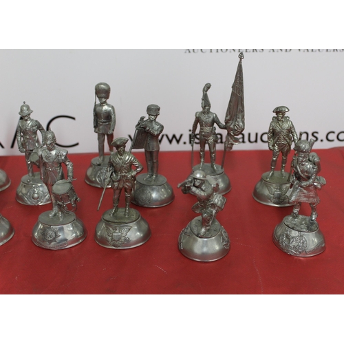 44 - 14 x Chas C Stadden Military Figures Stamped On Bottom, Shown In Pictures
Height 16.5cm