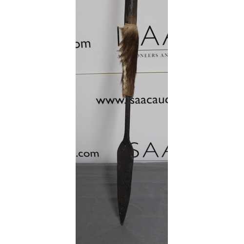 61 - African Tribal Spear
Length 112cm 
COLLECTION ONLY