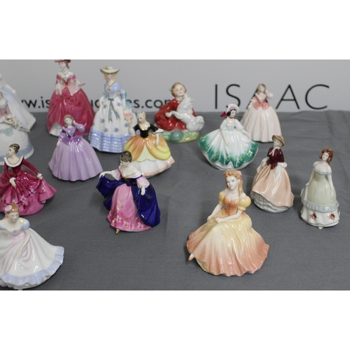 144 - A Selection Of Small Figurines Of Coalport/Wade/Royal Doulton/Lladro Bells
Tallest 14cm
COLLECTION O... 