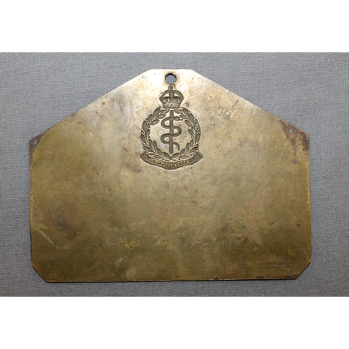 228 - Brass ID Plate - J Fisher