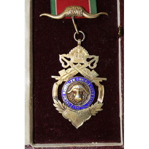 80 - Boxed Silver Hallmarked Masonic Medal