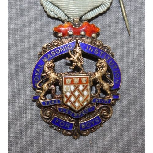 82 - Silver Hallmarked Masonic Medal