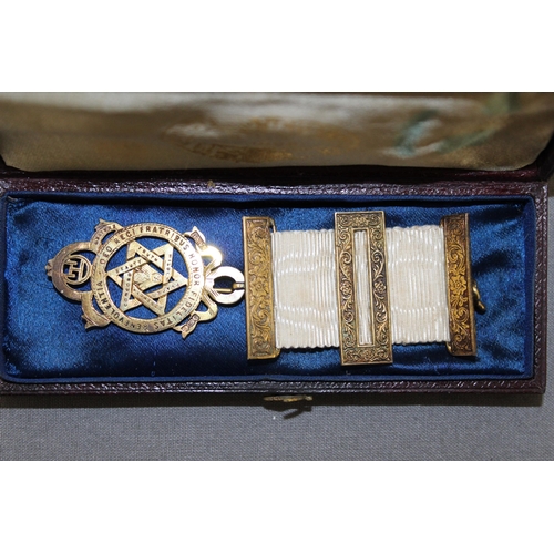 88 - Boxed Stamped Silver Masonic Medal