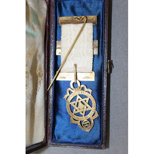 88 - Boxed Stamped Silver Masonic Medal