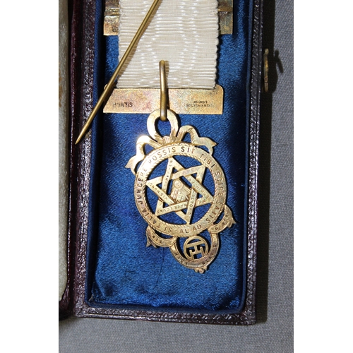 88 - Boxed Stamped Silver Masonic Medal