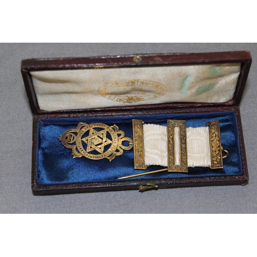 88 - Boxed Stamped Silver Masonic Medal