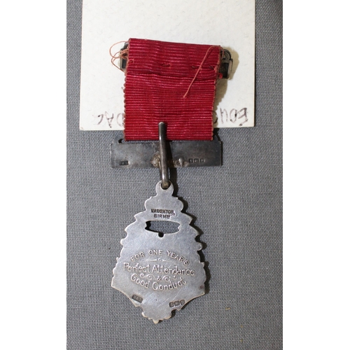 89 - Silver Hallmarked Education Medal 1918