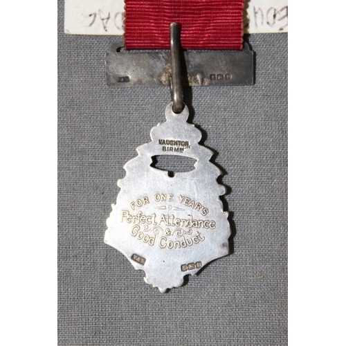 89 - Silver Hallmarked Education Medal 1918