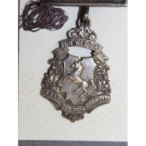 89 - Silver Hallmarked Education Medal 1918