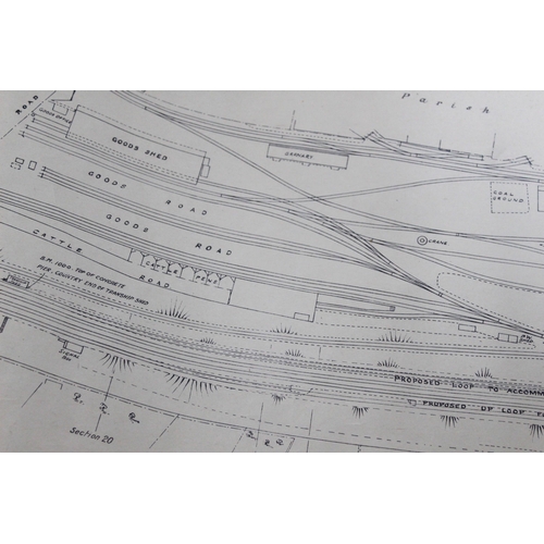 176 - LNER Blue Print of Chelmsford Railway - Measures 176cm x 47cm. Map dated 1936