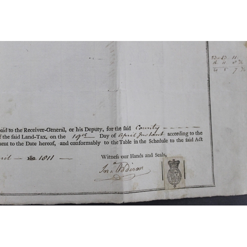 175 - Historical Tax Office Document from 1811 relating to Land Purchase in Sudbury, Suffolk