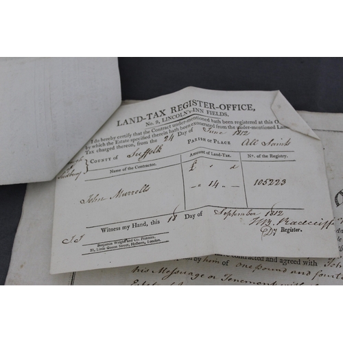 175 - Historical Tax Office Document from 1811 relating to Land Purchase in Sudbury, Suffolk