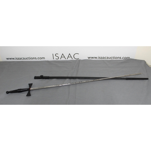 100 - Masonic Poignard with Sheath - 84cm in Length - Collection Only