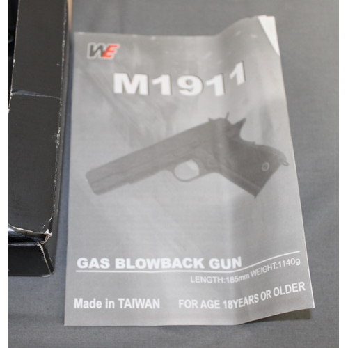 210 - WE Airsoft & Gas Blowback Gun- Model 1911 - New in Box

Must be over 18 and provide Proof of ID upon... 