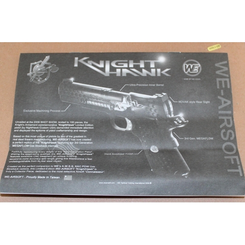 211 - WE -Airsoft - Limited Edition KnightHawk Gas Blowback Air Gun - New In Box

Must be over 18 and prov... 