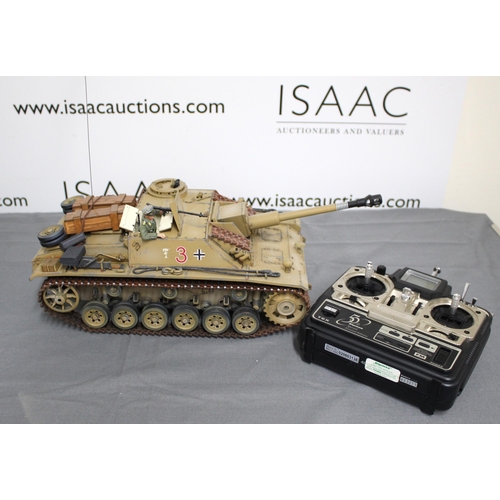 699 - German Remote Controlled Tank 1/16 Scale with Controller - All Untested

Collection Only