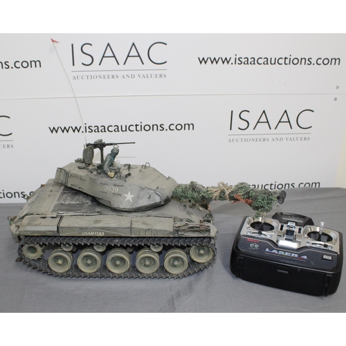 702 - American  Remote Controlled Tank 1/16 Scale with Controller - All Untested

Collection Only