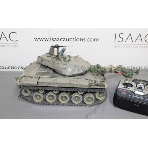 702 - American  Remote Controlled Tank 1/16 Scale with Controller - All Untested

Collection Only