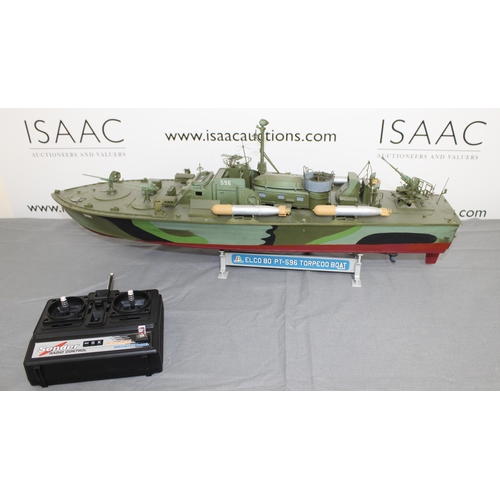 705 - Remote Controlled ELCO 80 PT/596 Torpedo Boat 1/35 Scale
Untested
Collection Only