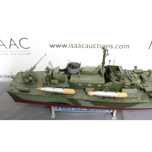 705 - Remote Controlled ELCO 80 PT/596 Torpedo Boat 1/35 Scale
Untested
Collection Only