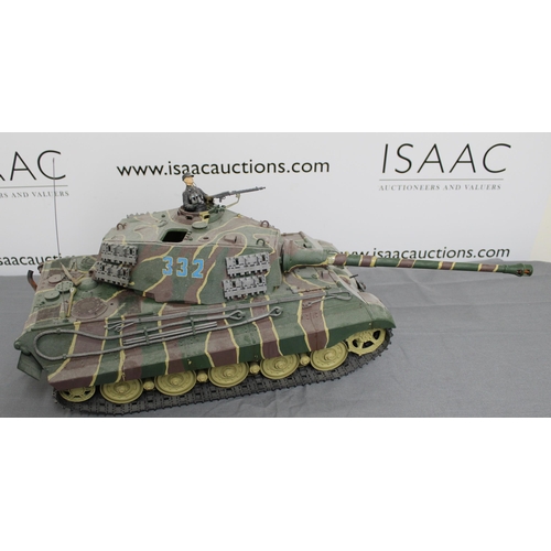 709 - German Remote Controlled Tank 1/16 Scale with Controller - All Untested  

Collection Only