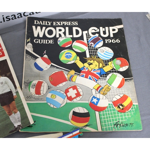 147 - 1966 World Cup Emphemra including Magazines, Rosettes & Puzzle