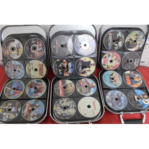 594 - Three Cases Of Mixed DVD Films