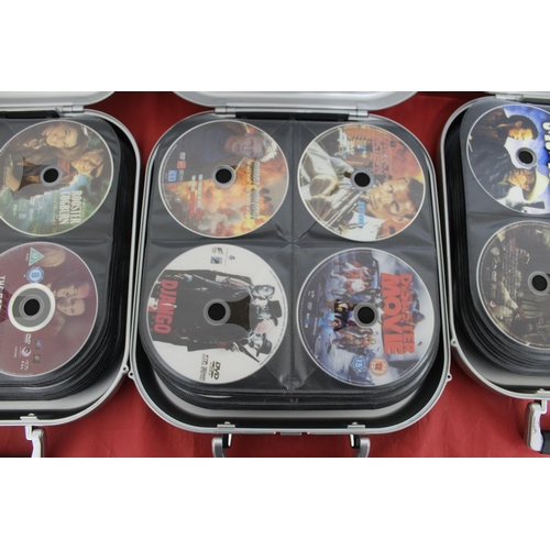 594 - Three Cases Of Mixed DVD Films