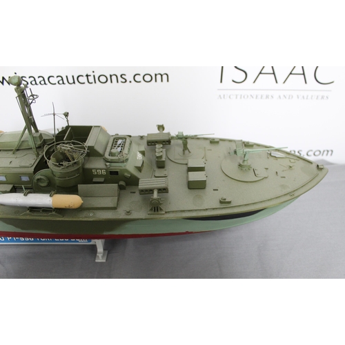 614 - Remote Controlled ELCO 80 PT/596 Torpedo Boat 1/35 Scale
Untested
Collection Only