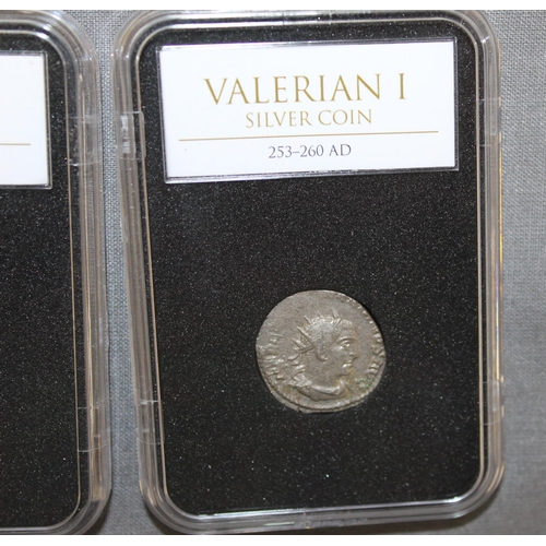 181 - Two Slab Roman Coin With Cerificate