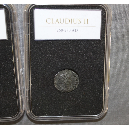 182 - Two Slab Roman Coin With Cerificate