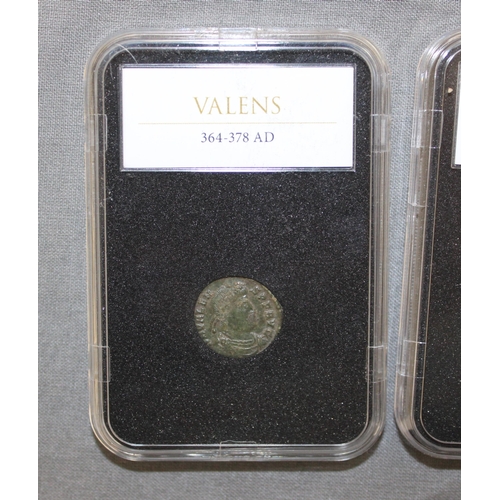 187 - Two Slab Roman Coin With Certificates