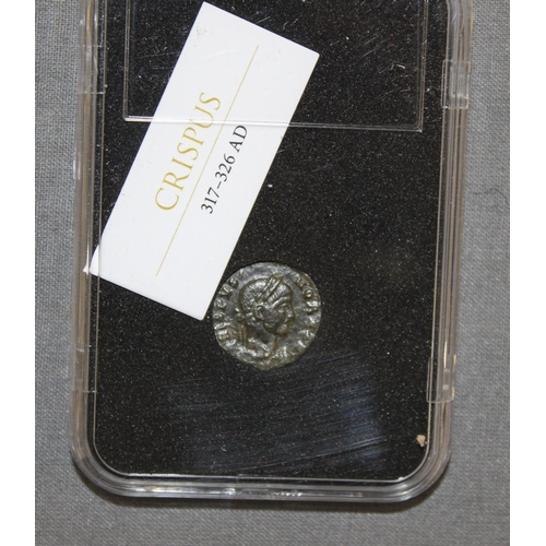 189 - Two Slab Roman Coin With Certificate