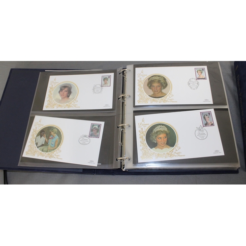 133 - Two Diana Princess Of Wales Albums Containing 100 Covers and 3 Coin Covers