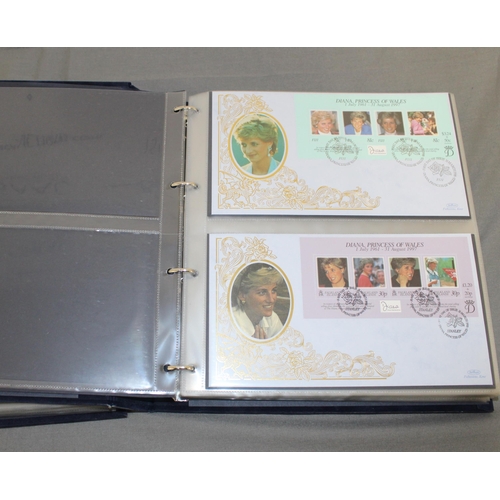 133 - Two Diana Princess Of Wales Albums Containing 100 Covers and 3 Coin Covers