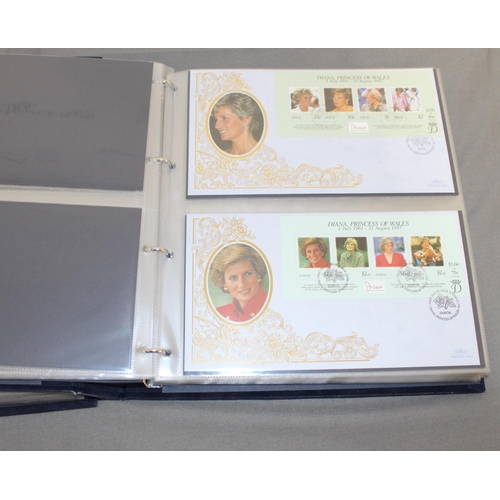 133 - Two Diana Princess Of Wales Albums Containing 100 Covers and 3 Coin Covers