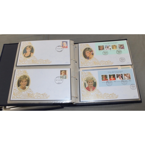 133 - Two Diana Princess Of Wales Albums Containing 100 Covers and 3 Coin Covers