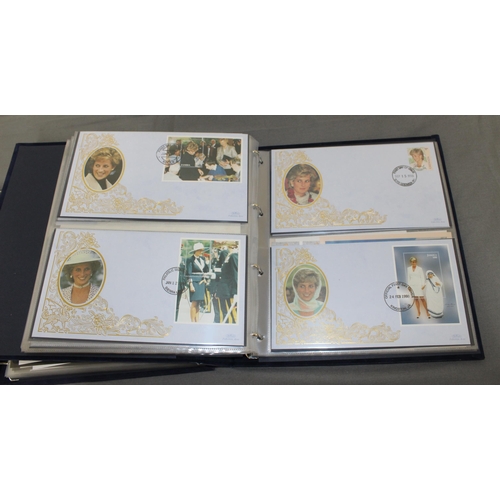 133 - Two Diana Princess Of Wales Albums Containing 100 Covers and 3 Coin Covers