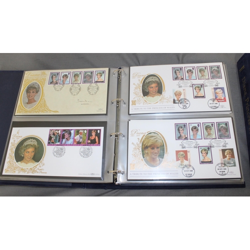 133 - Two Diana Princess Of Wales Albums Containing 100 Covers and 3 Coin Covers