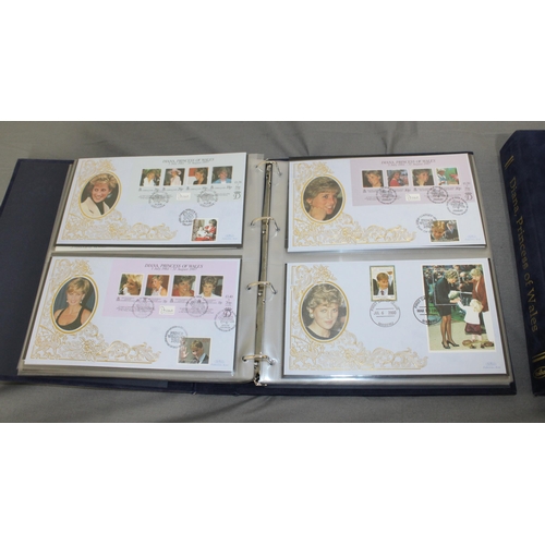 133 - Two Diana Princess Of Wales Albums Containing 100 Covers and 3 Coin Covers