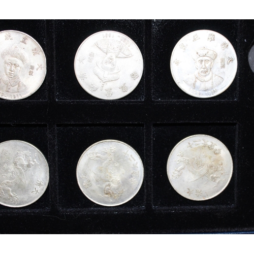 190 - Case Containing Chinese Restrike Coins