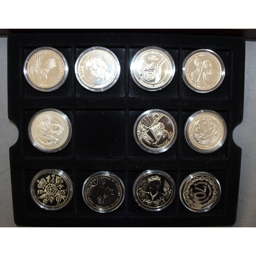 195 - A Case Containing Various Proof Collectable Coins