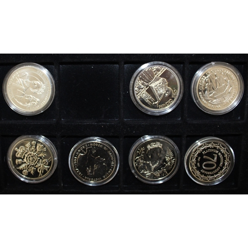 195 - A Case Containing Various Proof Collectable Coins