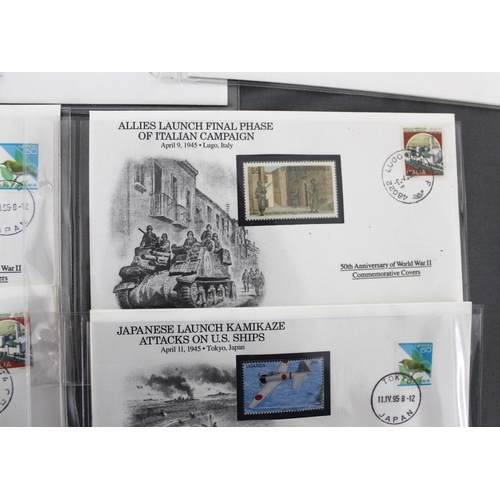 140 - Quantity Of 50th World War 11 Commemorative Covers