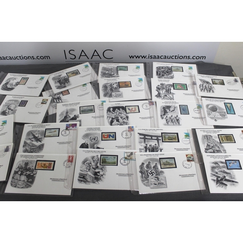 140 - Quantity Of 50th World War 11 Commemorative Covers