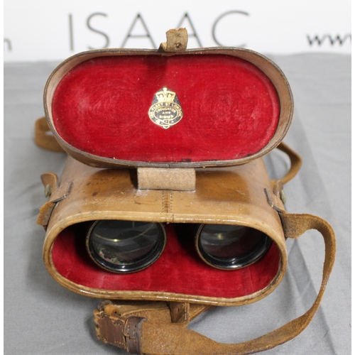 112 - Military Field Gear Binoculars In Case