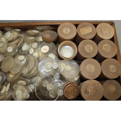 367 - Large Quantity Of Vintage Glass Etc Watch/Clock Faces And Wooden Pots
Wooden Box Not Included
Collec... 