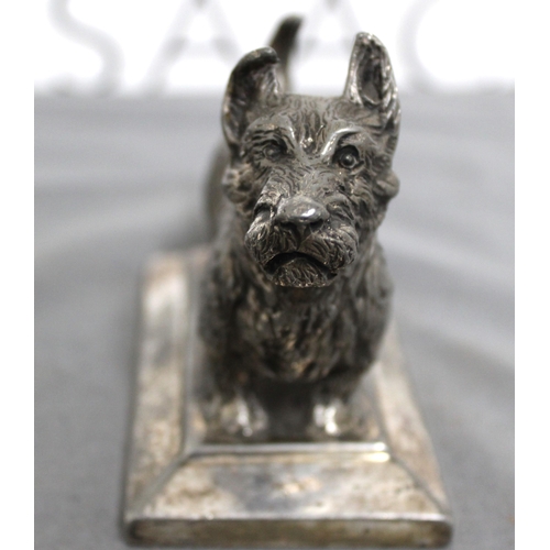 392 - EPBM Dog On Plinth Length-10cm