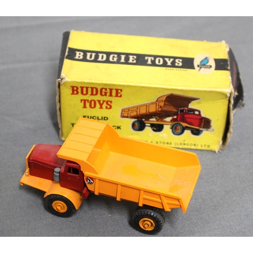 648 - Budgie Tipper Truck In Original Box, Timber Transporter In Original box, Tanker And Breakdown Truck ... 