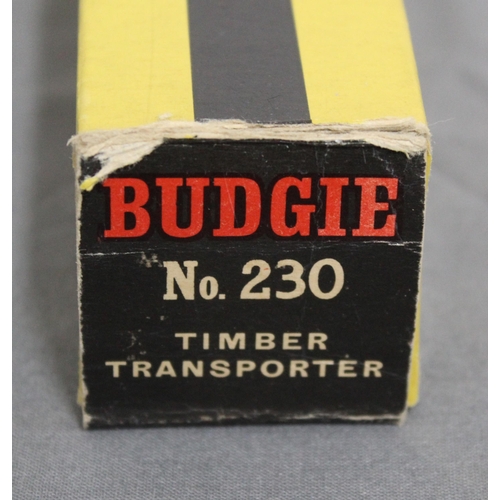 648 - Budgie Tipper Truck In Original Box, Timber Transporter In Original box, Tanker And Breakdown Truck ... 